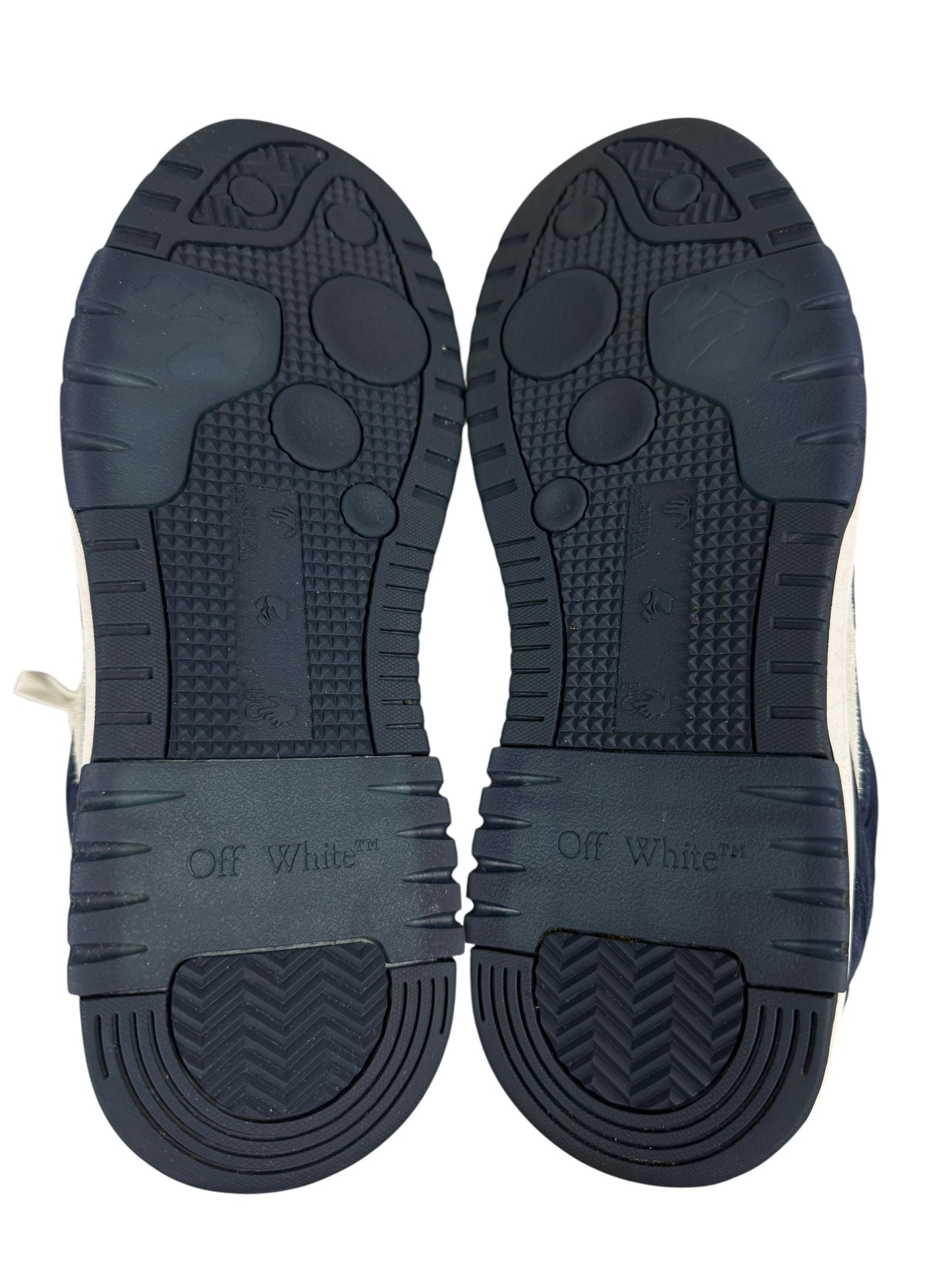 Off White Out Of Office Navy Suede
