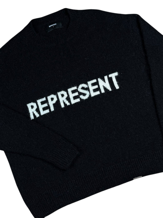 Represent Logo Knit Sweat