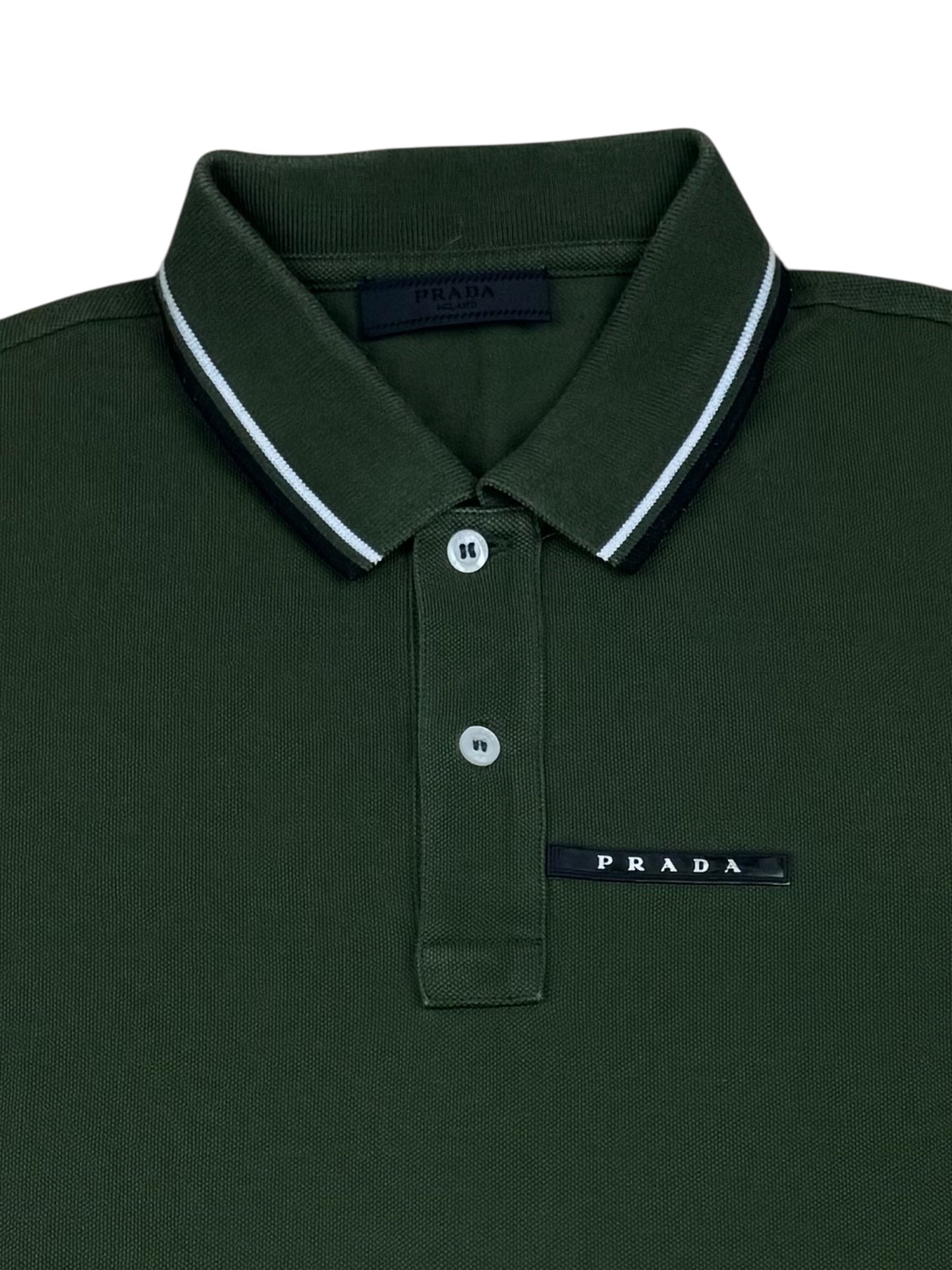 Prada Piqué Short Sleeve Polo Shirt