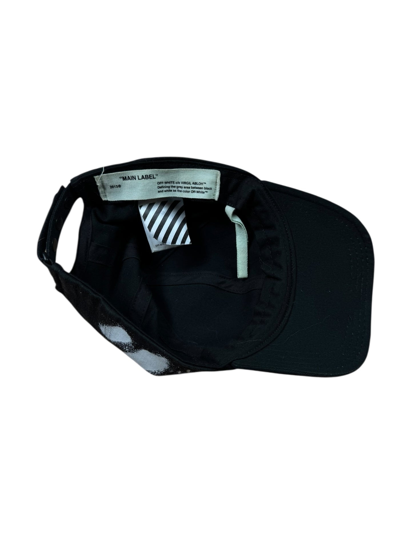 Off-White Diagonal Spray Hat