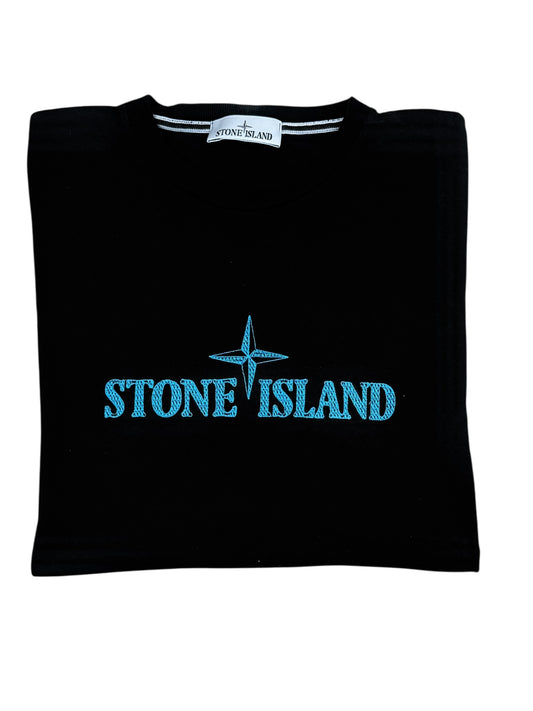 Stone Island Logo T-Shirt- Black