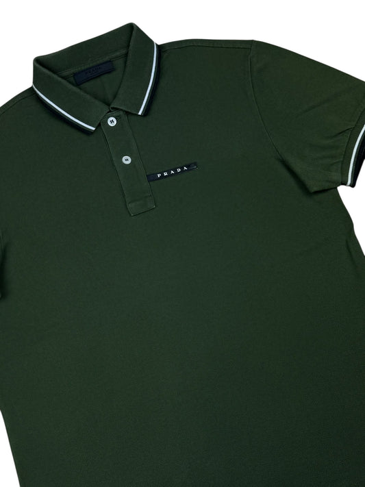 Prada Piqué Short Sleeve Polo Shirt