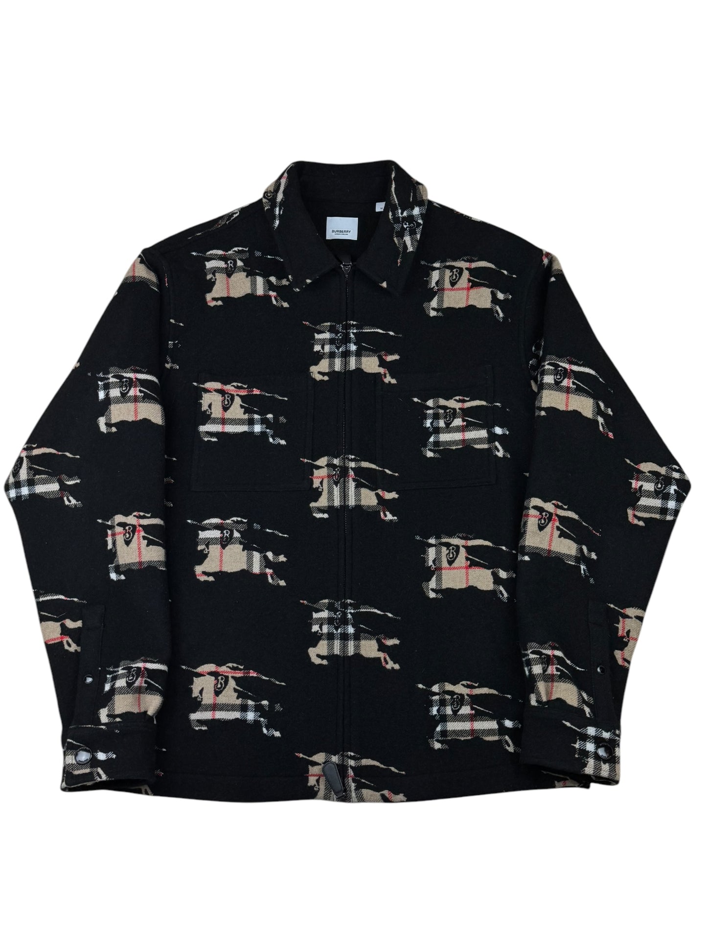 Burberry Paterson EKD Zip Wool Overshirt