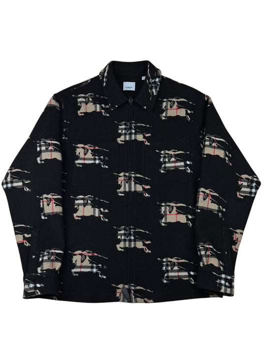 Burberry Paterson EKD Zip Wool Overshirt