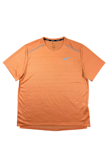 Nike Dri Fit Miler 1.0 Short Sleeve T-Shirt - Orange