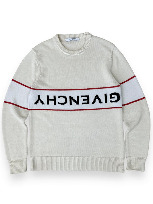 Givenchy Reverse Logo Knitted Sweatshirt