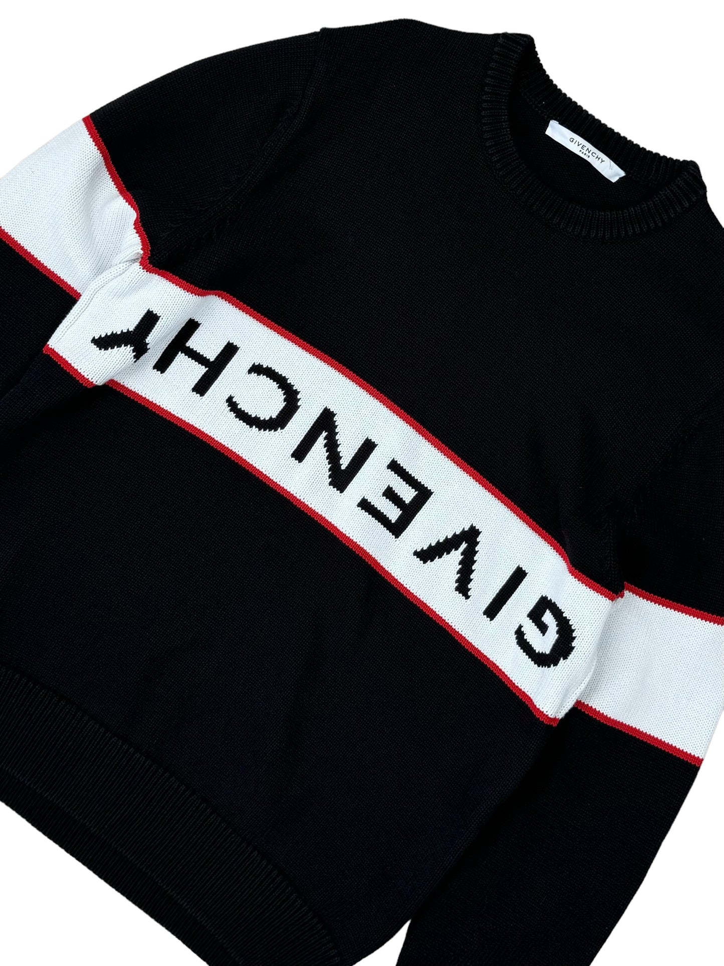 Givenchy Reverse Logo Knitted Sweatshirt