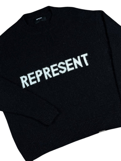 Represent Logo Knit Sweat