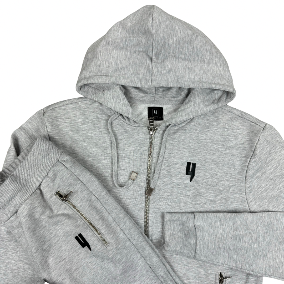 Yelir World Classic Y Logo Full Tracksuit - Grey