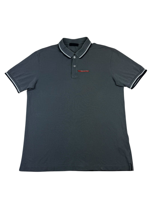 Prada Piqué Short Sleeve Polo Shirt
