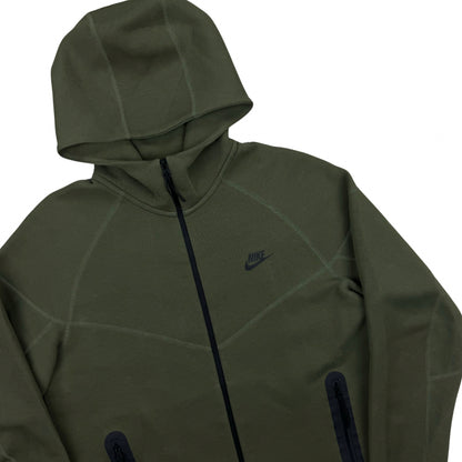 Nike Tech Fleece New Season zip Up - Olive