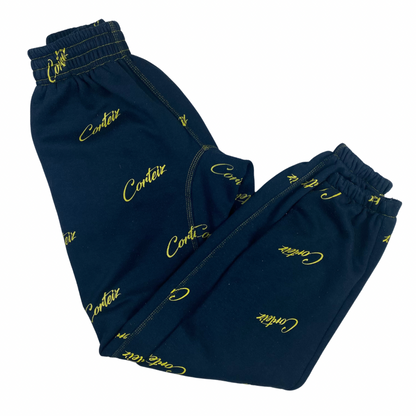 Corteiz All Over Print Joggers - Navy