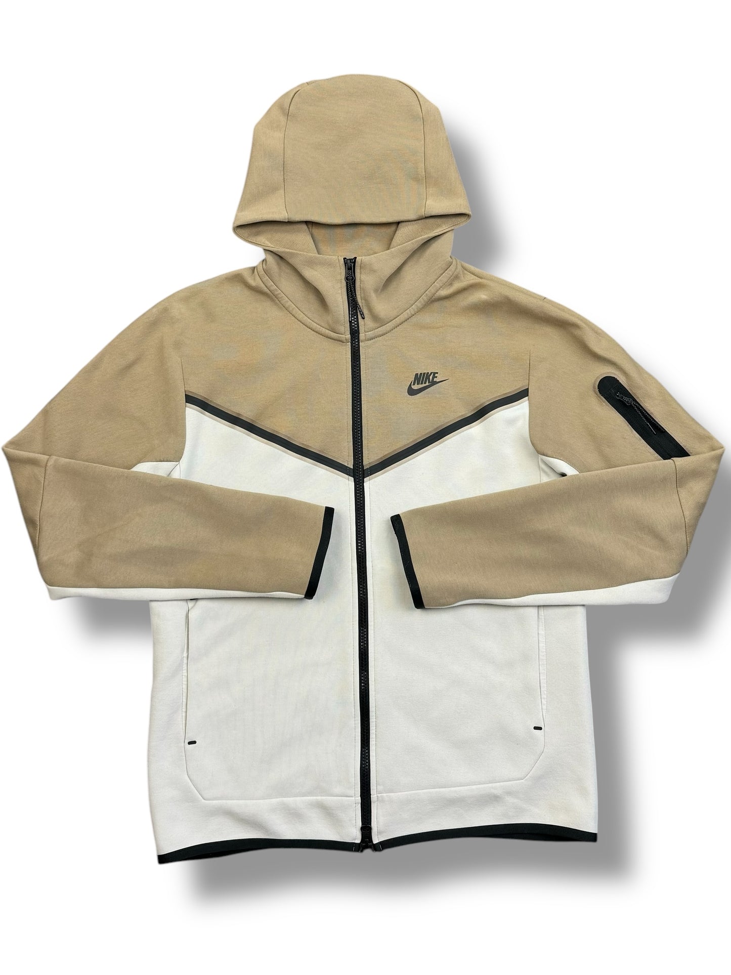 Nike Tech Fleece Full Tracksuit Tan/White