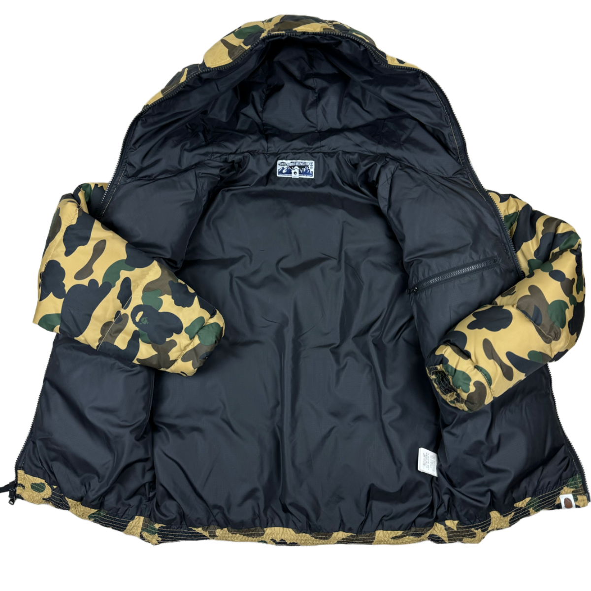 A Bathing Ape 1st Camo Full Zip Puffer Jacket