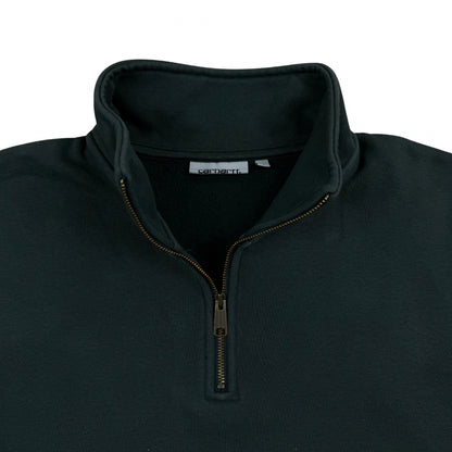 Carhartt Chase Zip Neck Sweater - Heather Green