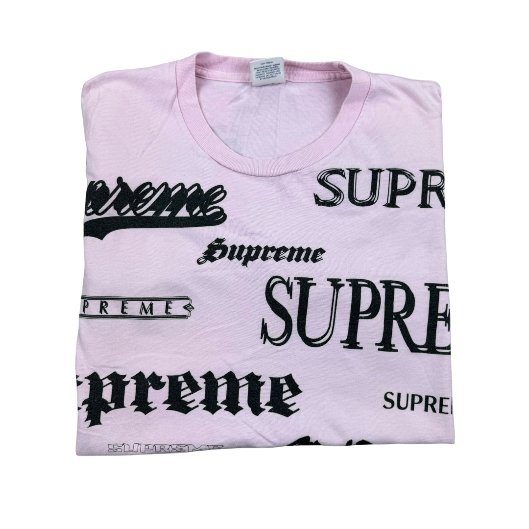 Supreme Multi Logo Tee FW20 - Light Pink