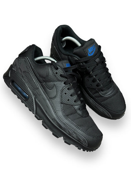 Nike Air Max 90 Triple Black Blue Reflective