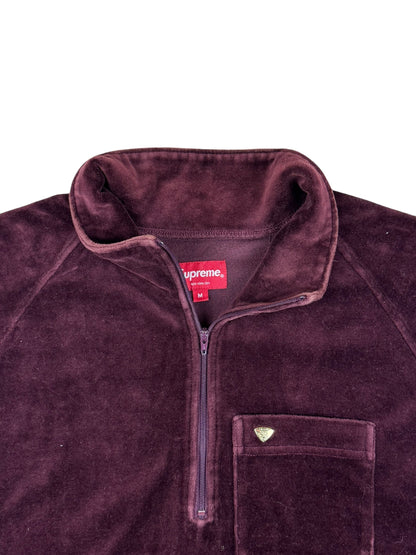 Supreme Velour Half Zip Pullover