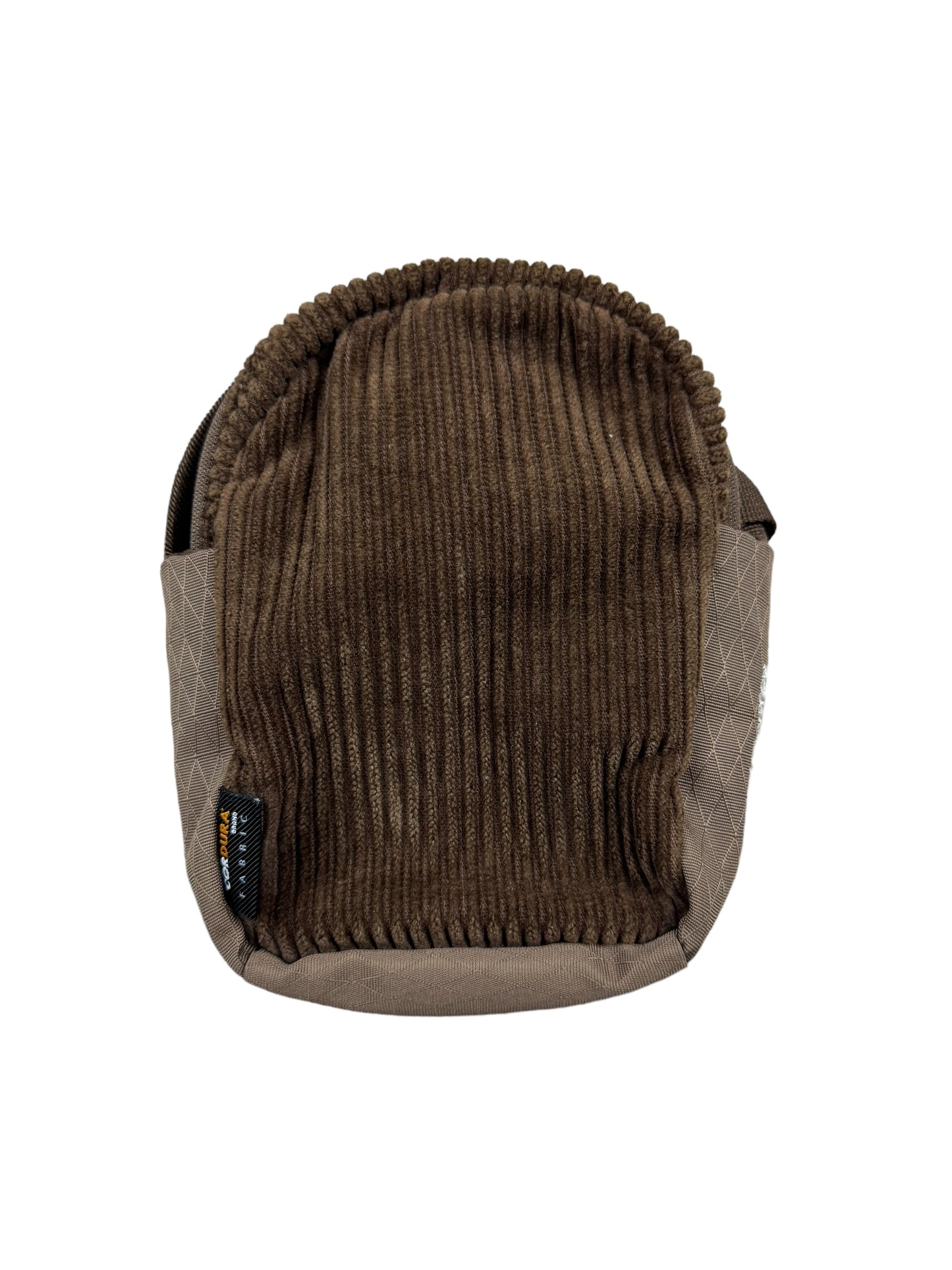 Palace Corduroy Crossbody Shot Bag - Brown