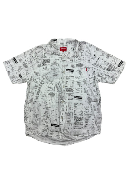 Supreme Receipts Rayon S/S Shirt FW20