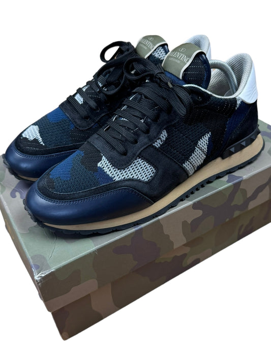 Valentino Rockrunner Mesh Camo Trainers