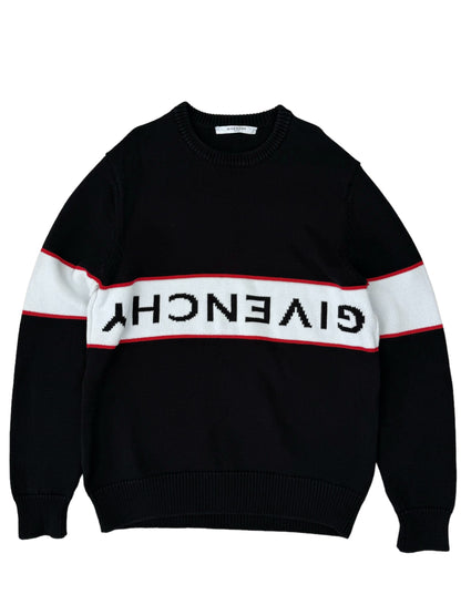 Givenchy Reverse Logo Knitted Sweatshirt