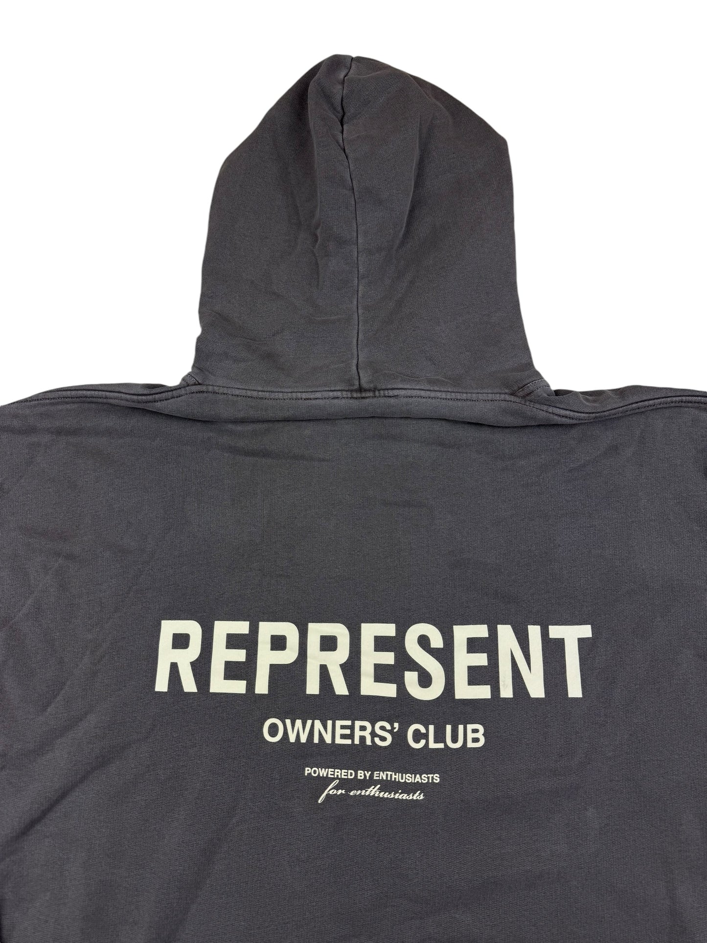 Represent Owners Club Classic Print Hoodie - Fog