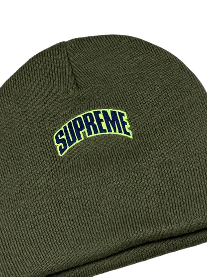 Supreme Crown Logo Beanie FW18 Olive