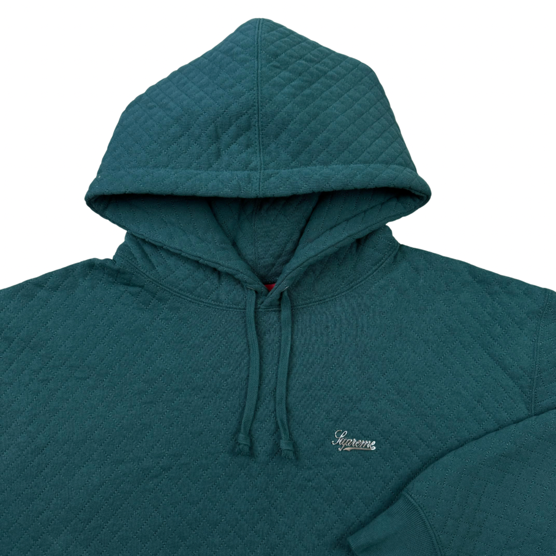 Supreme Micro Quilted Hoodie ‘Dark Pine’