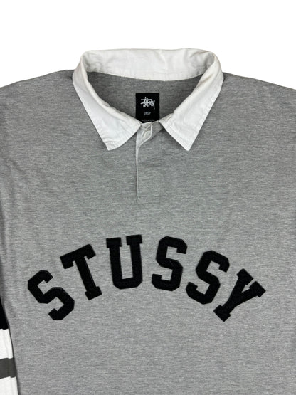 Stussy Rugby Arc Logo Longsleeve Polo Shirt