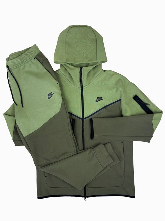 Nike Tech Fleece Full Tracksuit Khaki