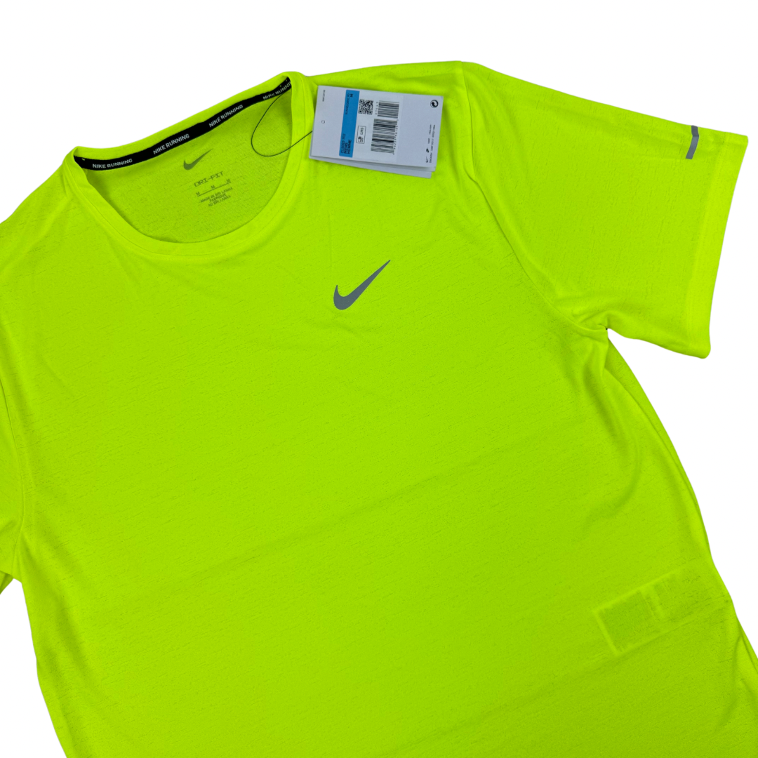 Nike Dri-Fit Miler Short Sleeve T-Shirt - Green