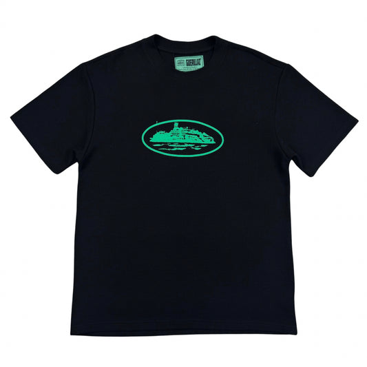 Corteiz Heavyweight Waffle T-Shirt - Black/Green