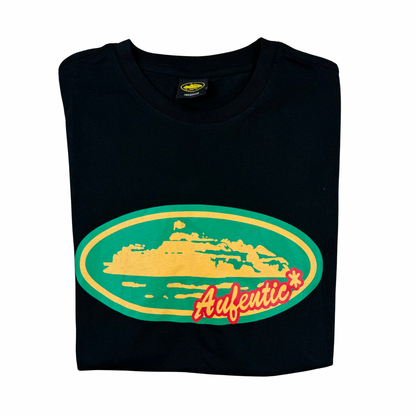 Corteiz ‘Aufentic’ Alcatraz Print T-Shirt - Black