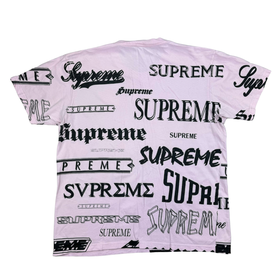 Supreme Multi Logo Tee FW20 - Light Pink