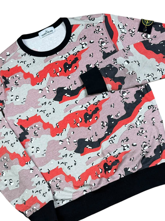 Stone Island 3C+PU Desert Camo Fleece Sweatshir