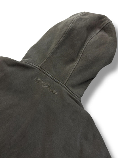 Cole Buxton Cropped Zip-Up Hoodie