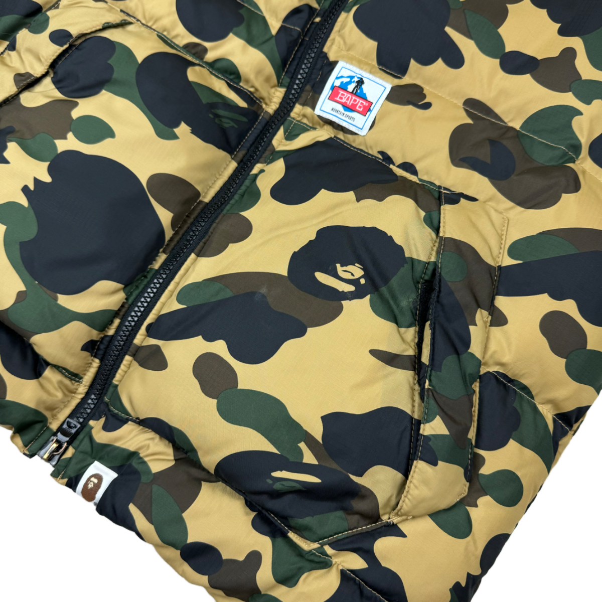 A Bathing Ape 1st Camo Full Zip Puffer Jacket