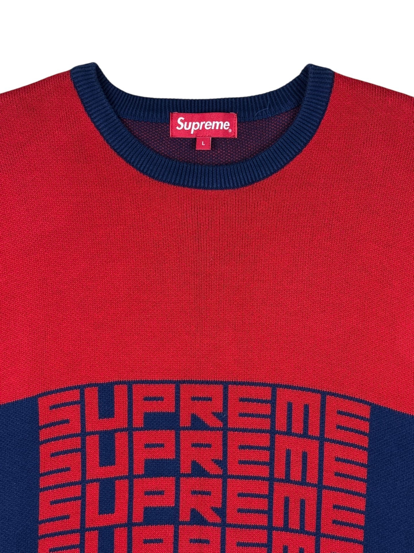 Supreme Repeat Logo Sweater FW18