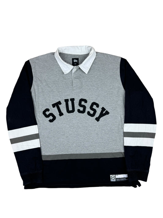 Stussy Rugby Arc Logo Longsleeve Polo Shirt