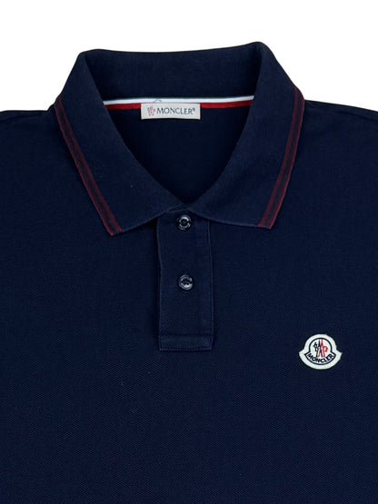 Moncler Tricolour Pique Polo Shirt