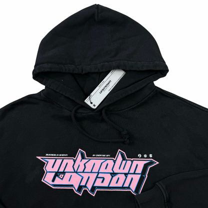 Unknown Flip Logo Hoodie ‘Washed Black’