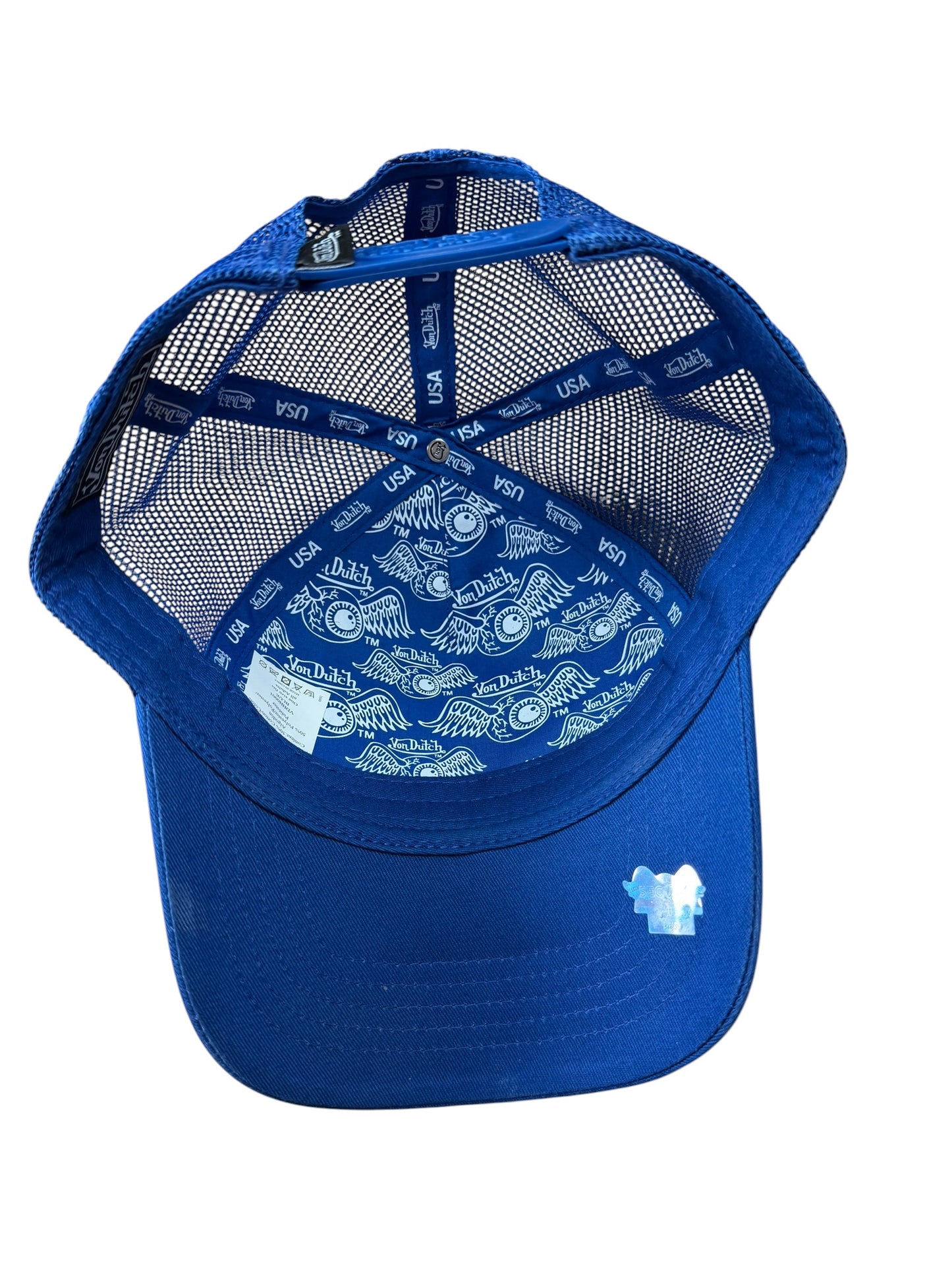 Von Dutch White and Blue Trucker