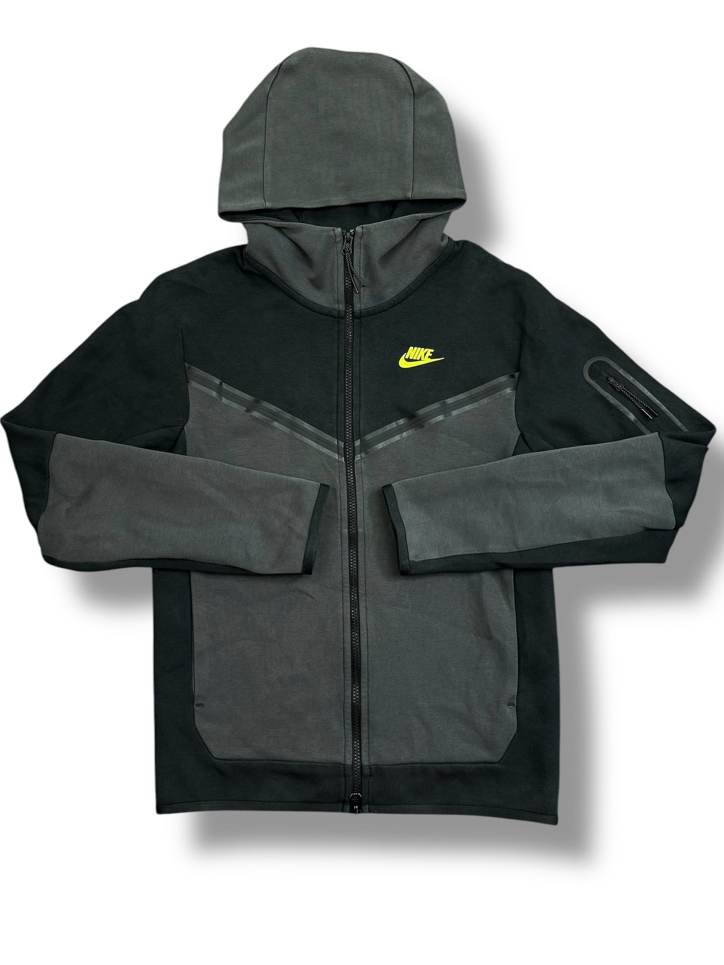 Nike Tech Fleece Full Tracksuit Black/Grey/Volt