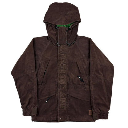 A Bathing Ape BAPE Corduroy Snowboard Jacket- brown