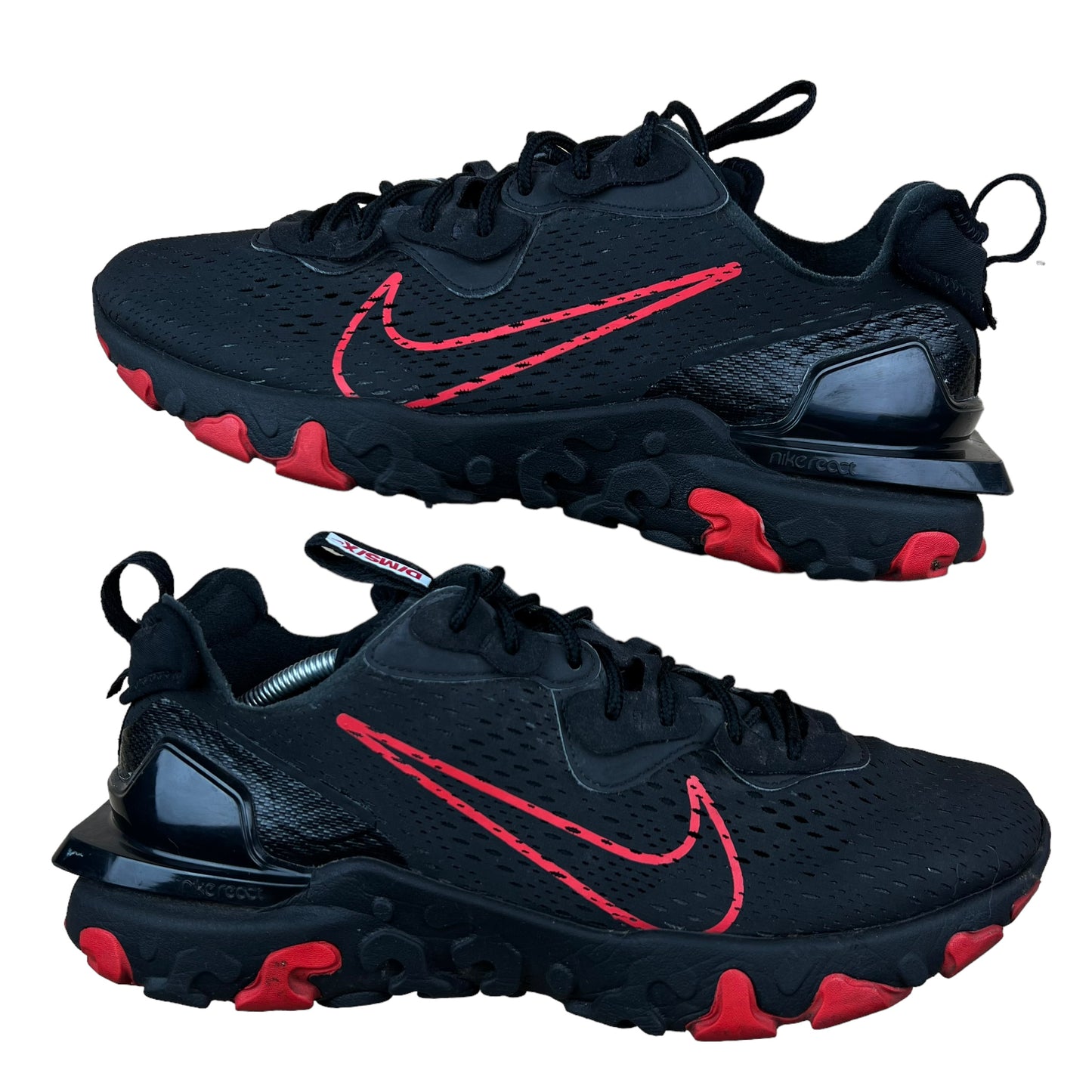 Nike React Vision Black University Red White