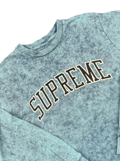 Supreme Arc Acid Wash Logo Long Sleeve T-Shirt