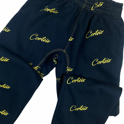 Corteiz All Over Print Joggers - Navy