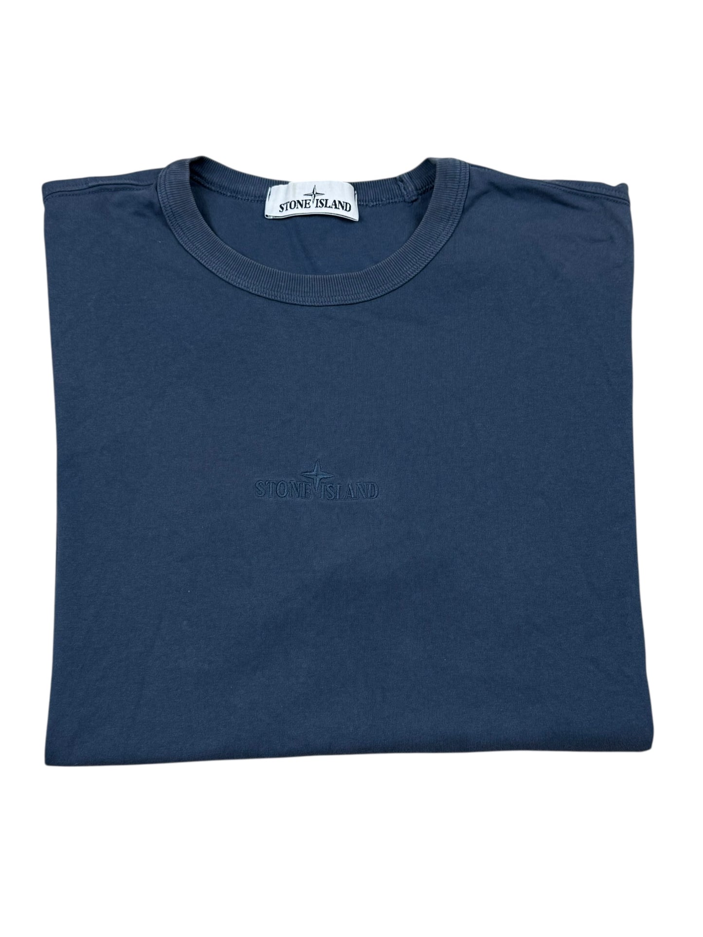 Stone Island Centre Logo T-Shirt- Blue