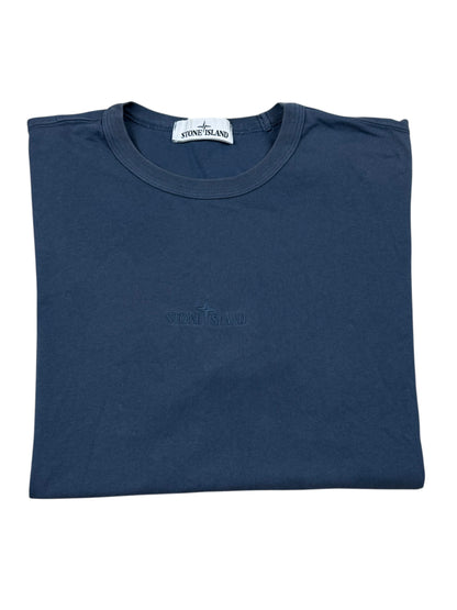 Stone Island Centre Logo T-Shirt- Blue